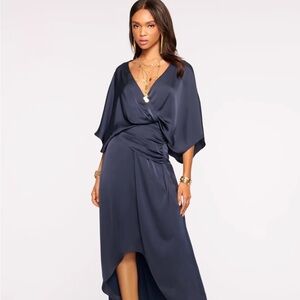 Ramy Brook Black satin dress